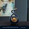 European Ceramic Time Flies Ornament: Elegant Art Decor for Home or Office