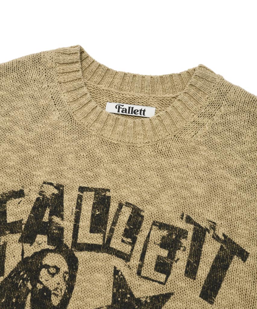 FALLETT Rock Band Knit Light Khaki