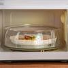 Transparent Microwave Splatter Guard Heat-Resistant Food Plates  Vegetable and Fruit