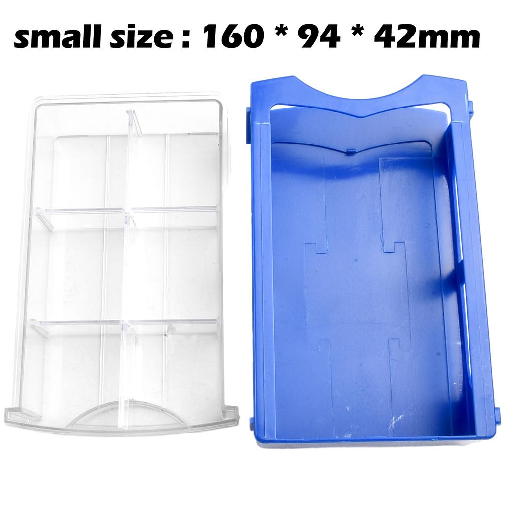 1PC Stackable Plastic Hardware Parts Storage Boxes Component Screws Craft Cabinet Plastic Tool Box Storage Bins With Drawers