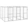 VidaXL Outdoor Kennel, Galvanized Steel 7.26 M²