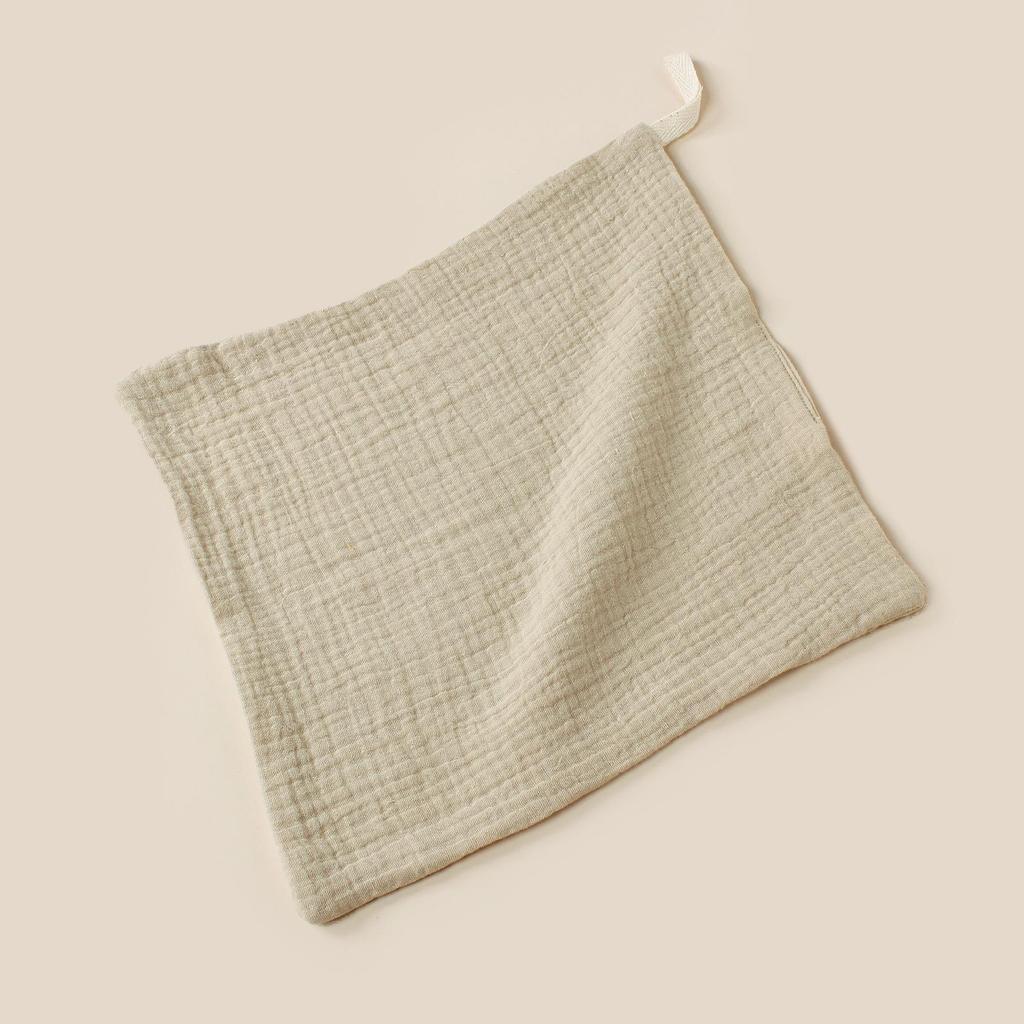 Baby Soft Cotton Muslin Handkerchief with Lanyard