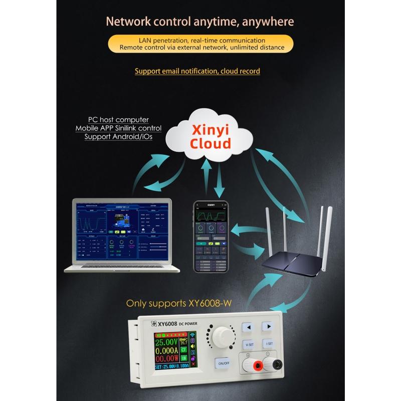 Constant Voltage/Current Maintenance Device APP Control 60V 8A 480W Step-down Module for Android/iOS Device