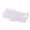 Nails Art Organizer Box Storage Tool Pen Brush Polishing Nail Buffer Files Holder Transparent Plastic Rectangle Container Salon