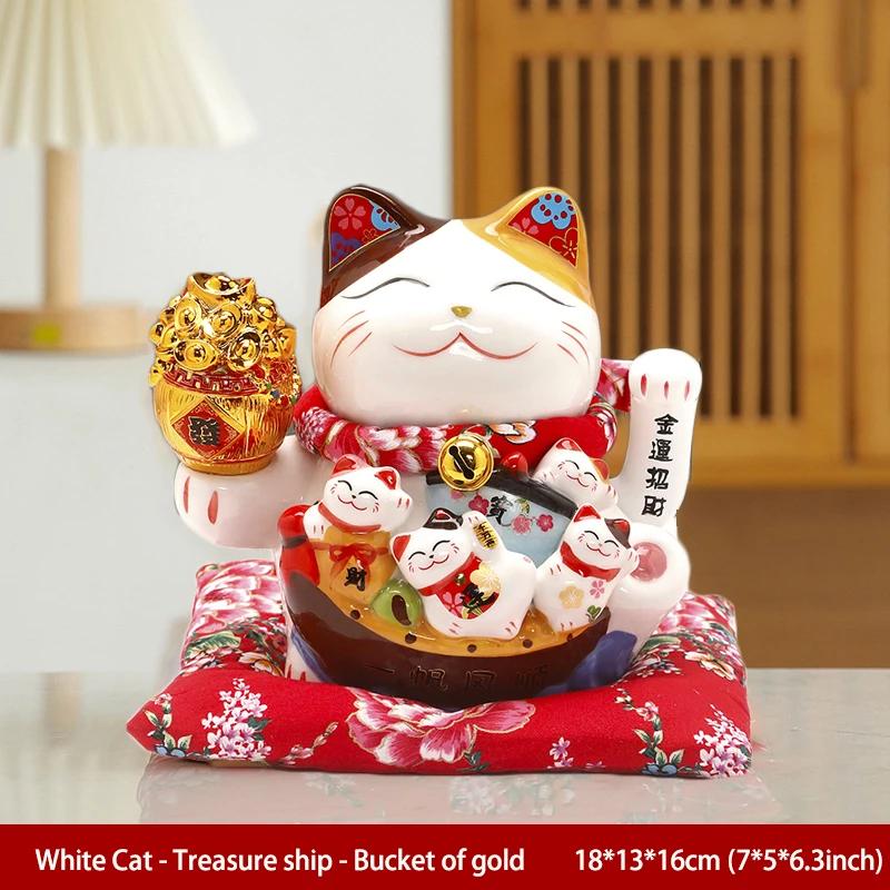 7 Inch Fortune Cat with Waving