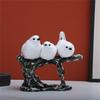 Animal Statue Modern Sculpture for Home Office Desk Decor Resin Birds Figurine Gifts Decorative Birds on Branch Statue