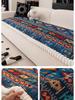 Bohemian Style Sofa Cushion Thick One-piece Anti Slip Sofa Cover Autumn Winter Soft Mat Window Sill Cushion Multi-purpose All Season Universal Cover