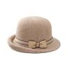 Women Breathable Fishing Cap With Curved Brim And Elegant Bow For Beach Days