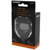 Casio Stopwatch for Soccer, Lap Time, Split Time, Dual Memory, 5 ATM Water Resistance, Silent Operation, Black, HS-80TW-1JH