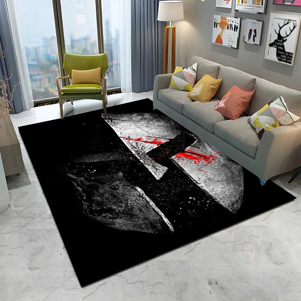 Rycerz Templariusz Krzyżowiec Gry Dywanik do Domu Salonu Sypialni Sofy Wycieraczka Dekoracja, Dywanik Obszarowy Antypoślizgowa Mata Podłogowa