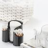 Space Saving Countertop Organiser For Cotton Swabs Floss Dispensing Bathroom Essential Storage Container