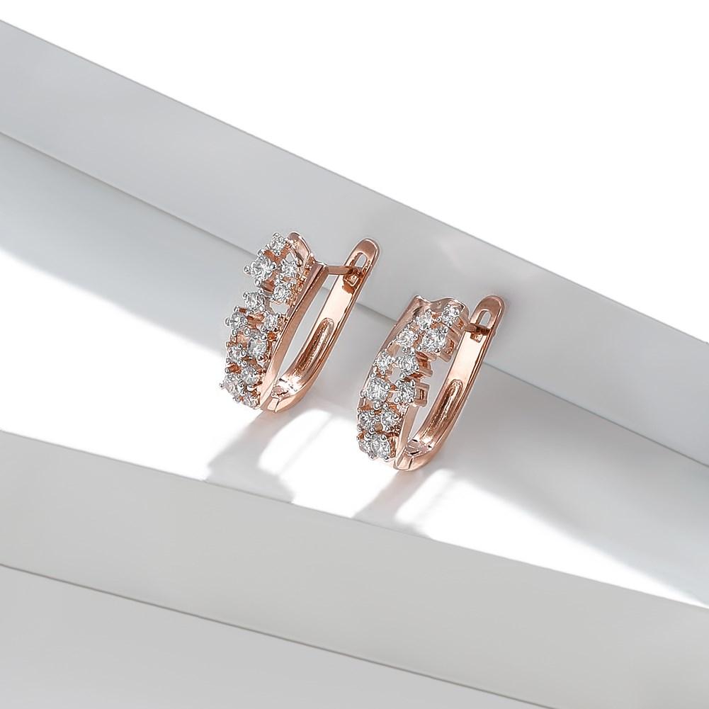 Umcho Clear Stud Earrings For Women Copper Earring Engagement Fashion Jewelry To Girlfriend