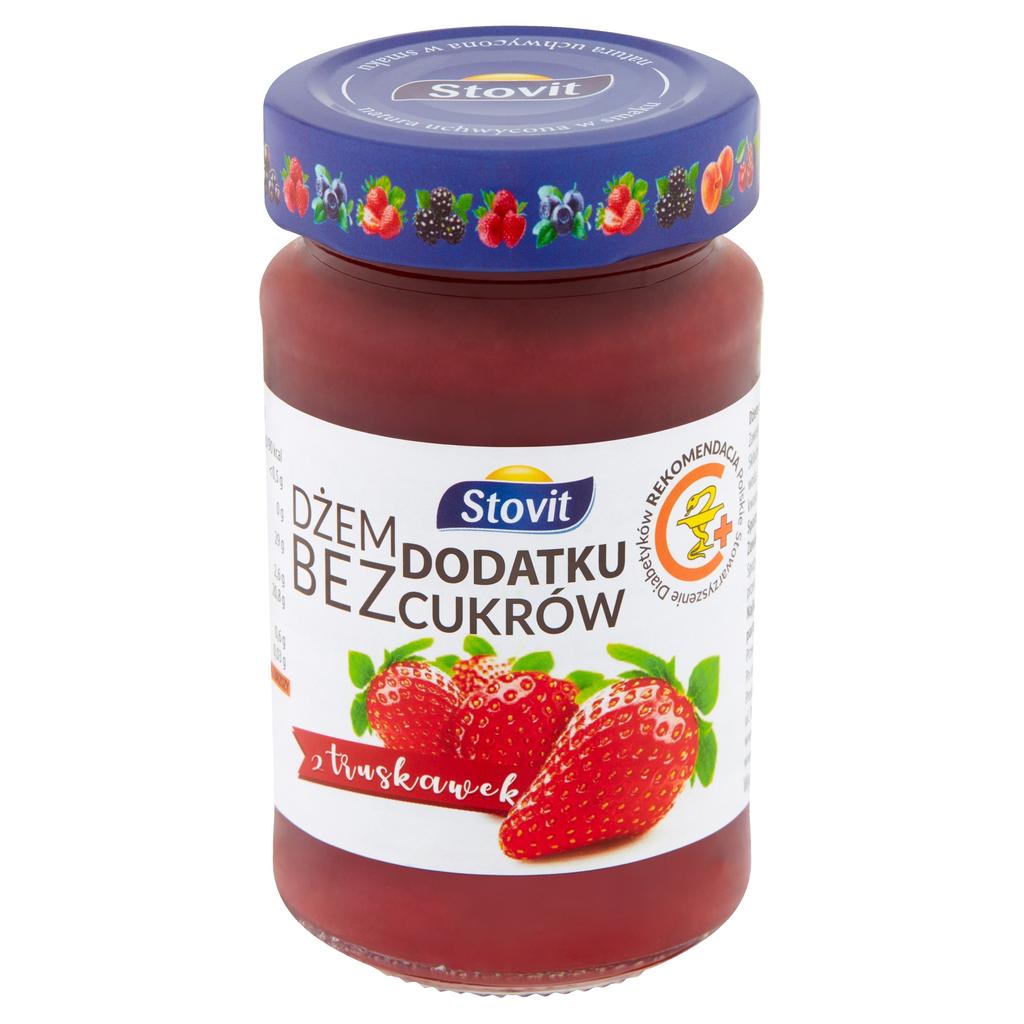 Strawberry Jam Sweetened with Xylitol Stovit 250g