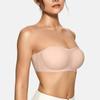 Dámská S Bezramínková Push-Up Bandeau Podprsenka Bez Kostic Měkká Podpora