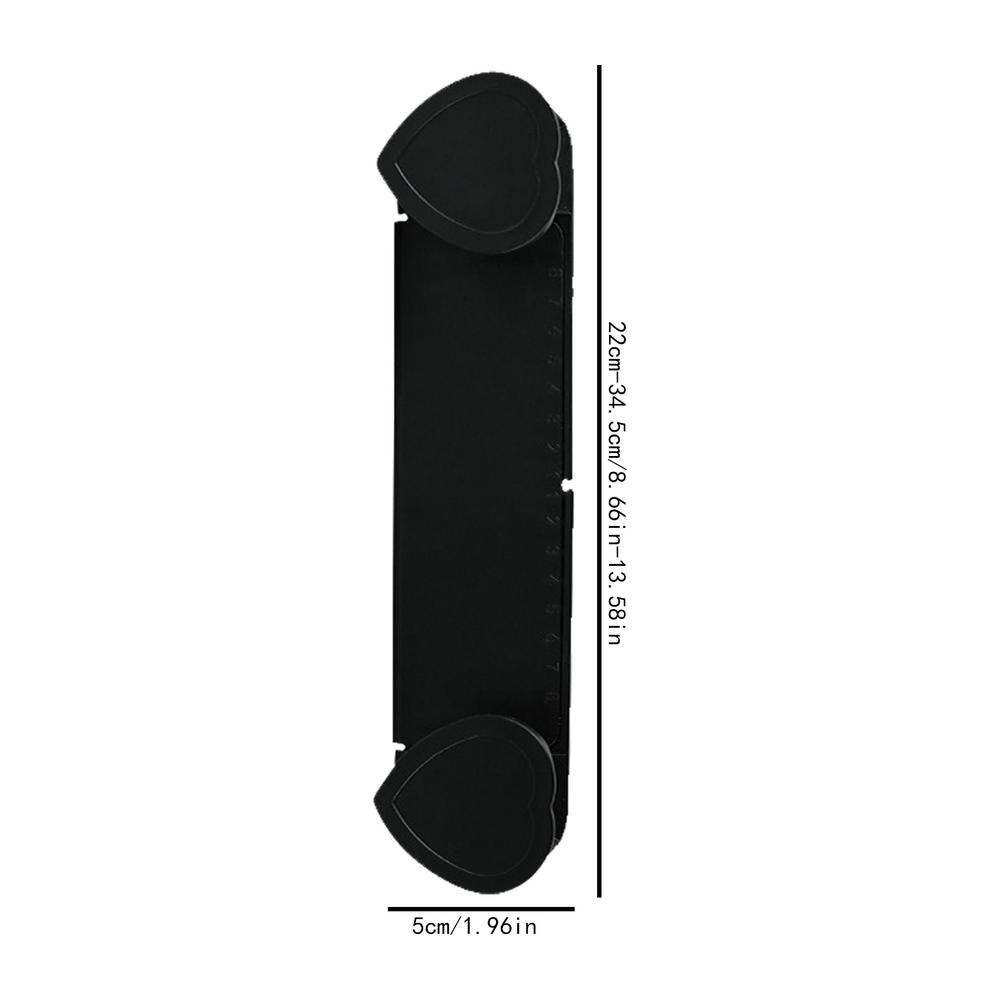 Wall Mounted Pan Lid Holder Adjustable Pan Cover Organizer 2X Adhesive Wall Mounted Storage Stands Kitchen Cooking Utensil Tool