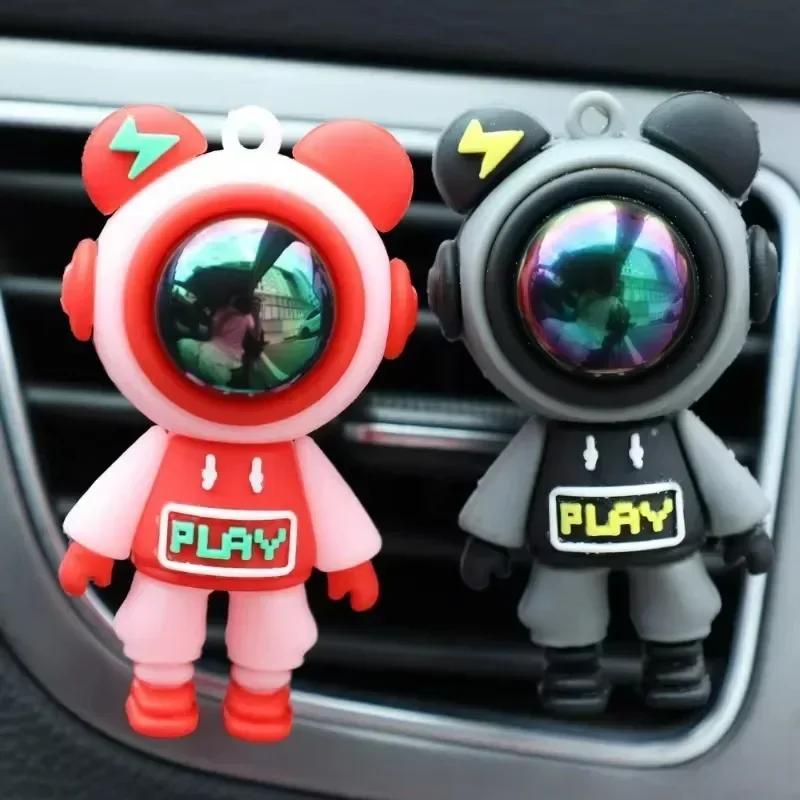 NEW Car Air Outlet Perfume Clips Cartoon Astronaut Air-Conditioning Outlets Aromatherapy Clip Interior Accessories Air-Freshener