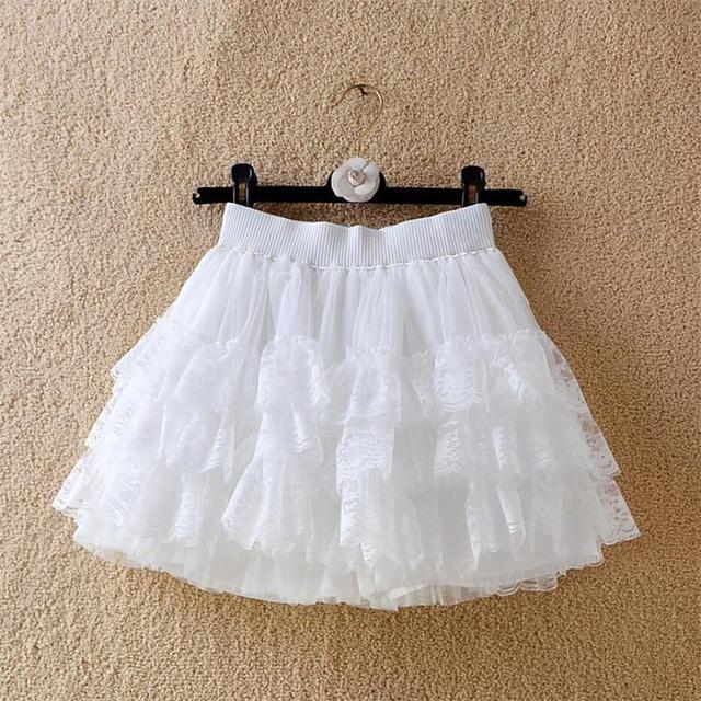 Womens Sexy Lace Gauze Mini Skirt For Women High Waist Pleated Skirt
