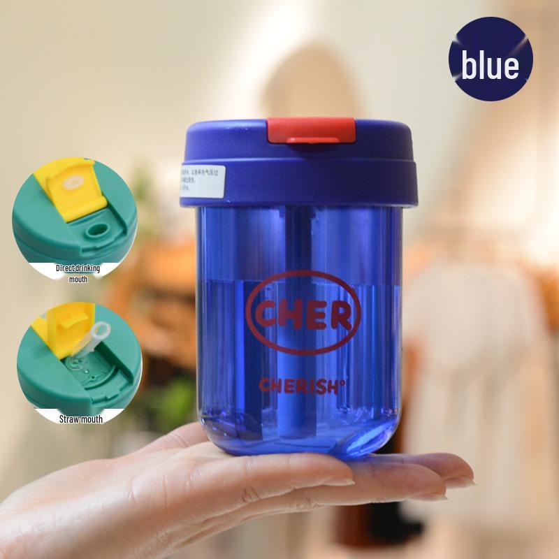 Kids' Large Capacity Straw Water Cup - Summer Design for Boys & Girls