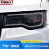 For Jeep Grand Cherokee WK2 2014-2020 Car Headlight Tint Black Protective Film Protection Transparent TPU Sticker 2 Pcs