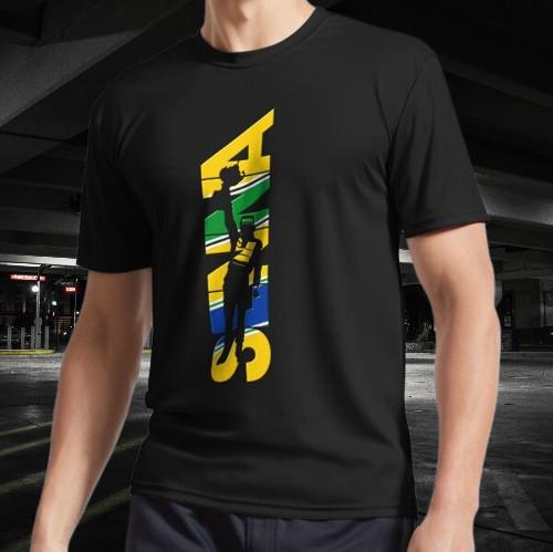 Senna The Legend Active T-Shirt Funny Size Mode American T-shirt S