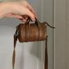 Trend Brown Mini Underarm Bag PU Zipper Retro Crossbody Bag Vintage Fashion Shoulder Bags Women