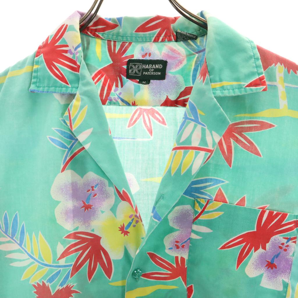 HAND OF PATERSON 90s Old Overall handle Short sleeve Aloha shirt Men's Used