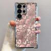 Gradient Leopard Clear Plating Phone Case For Samsung Galaxy S25 S24 S23 S22 S21 Plus Ultra FE Anti-Fall Back Soft Cover