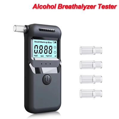 Portable Breathalyzer Professional Breath Alcohol Tester 3 Colors Lamp Digital LCD Display Alcohol Detector for Drunk Driving