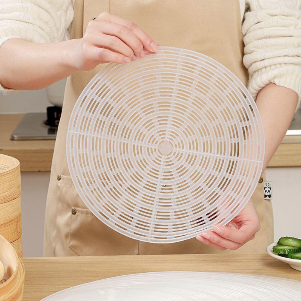 Heat-resistant Silicone Steamer Mat Reusable Steamer Liner Waterproof Dim Sum Paper  Baking