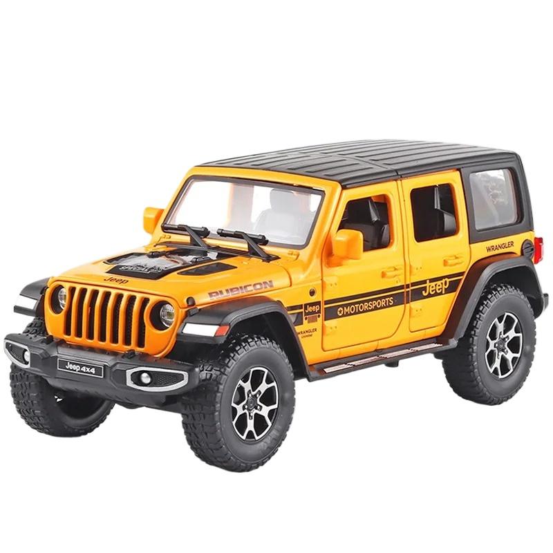 

Масштаб 1/22 Джипы Wrangler Пикап Внедорожник Сплав Модель Автомобиля Симуляция Звука и Света Литой Металлический Игрушечный Коллекционный Подарок для Мальчика жёлтый