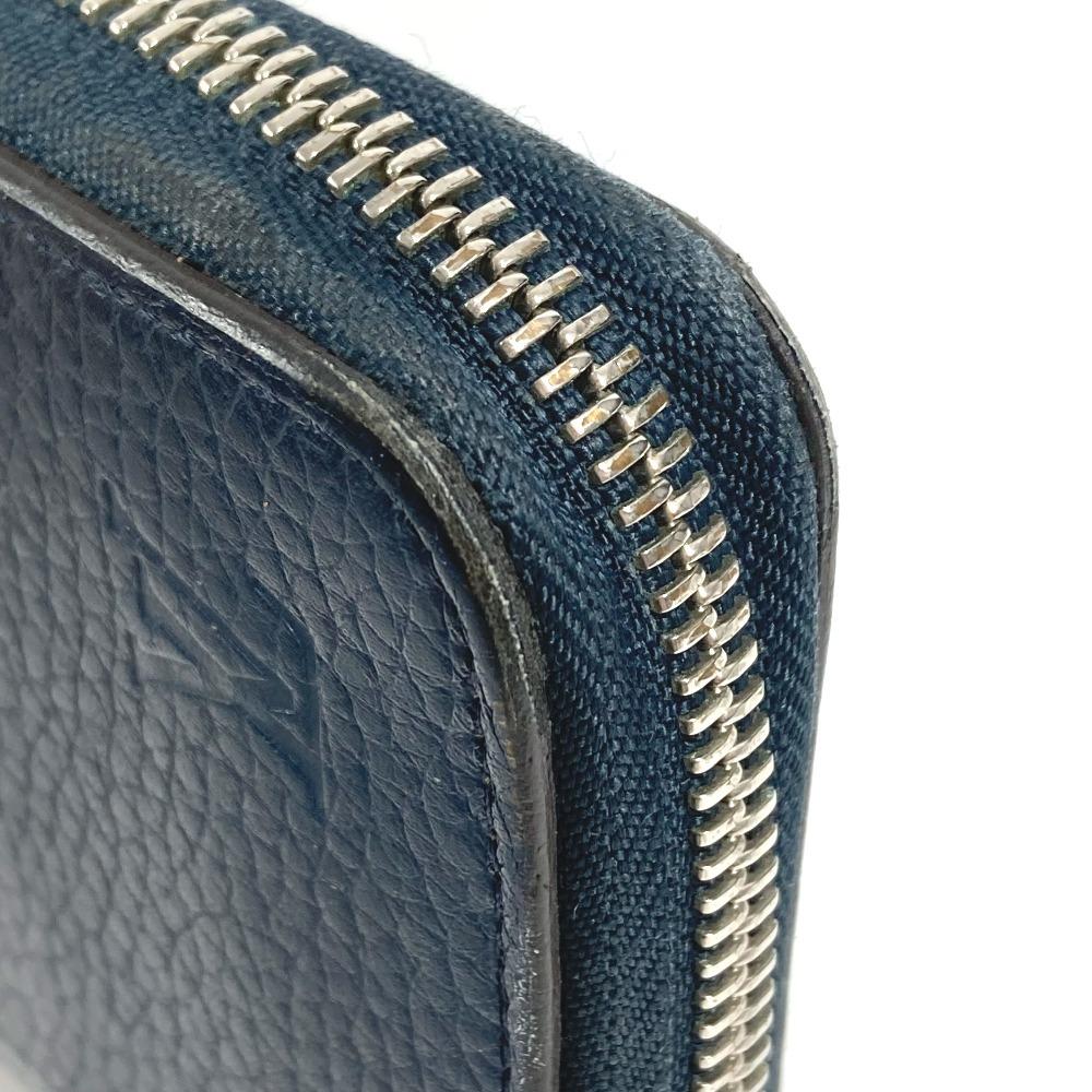 Louis Vuitton  M58823 Zippy Wallet Vertical Zip Around Long Wallet Leather Navy