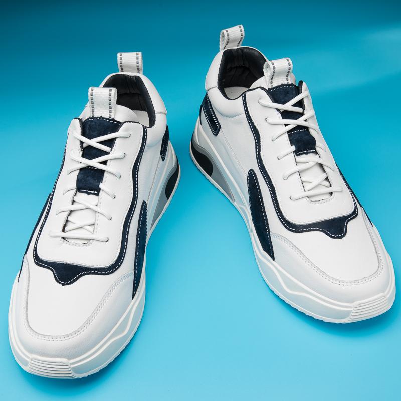 Fashion Fashion Genuine Leather Elevator Shoes Men Casual Lift Sneakers Height Increase Insole 6cm Tall Shoes Man Leisure Sports