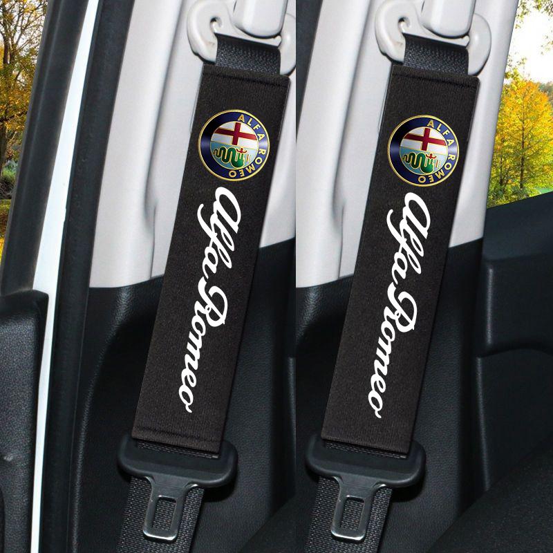 Fashion Car Seats Neck Pillow Headrest Shoulder Pad Accessories For Alfa Romeo Giulietta Mito Giulia Stelvio Brera 147 156 159