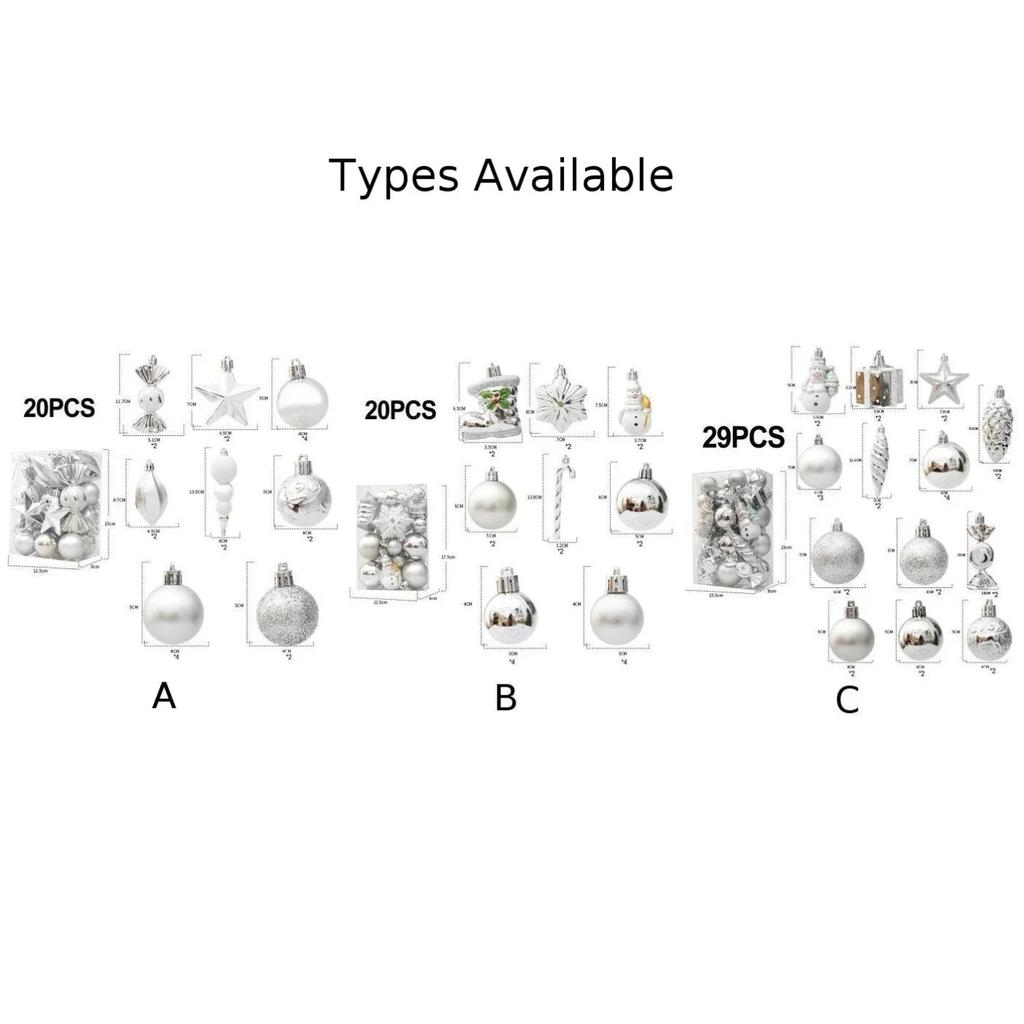 Christmas Ball Ornaments Holiday Wedding Party Fun And Festive Atmosphere Package Contents Perfect For Tree Decorations