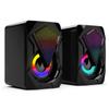 Heavy Subwoofer X2 Colorful Lights Effect Rgb Speaker Computer Stereo Multimedia Usb Heavy Subwoofer