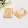Draining Rack Soap Dishes Natural Wooden Drainage Soap Rack Plate Tray Holders Box Shower Hand Washing Soaps Holder YLE055