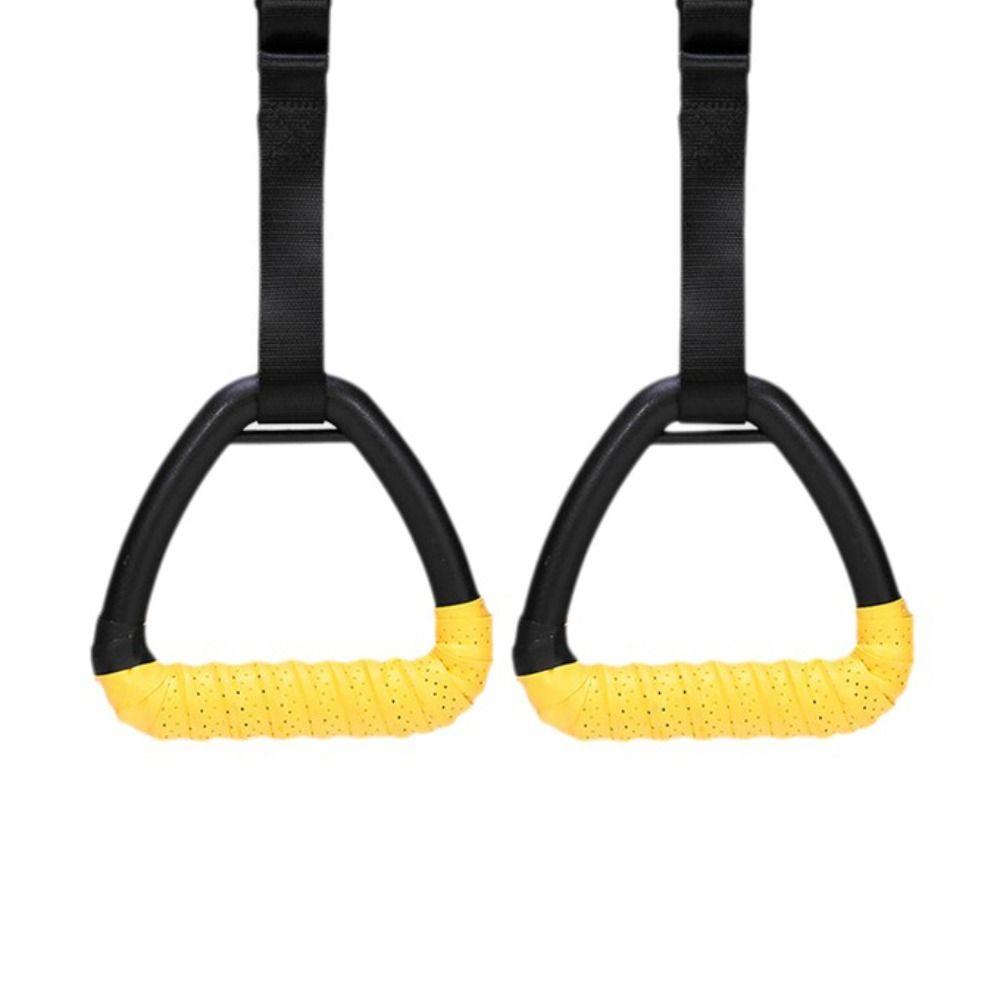 1 Pair No-Punch Pull-up Gymnastic Rings Anti-slip Fitness Equipment Premium Gymnastic Rings  Gym