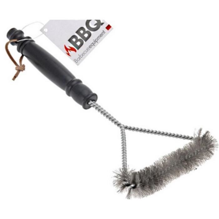Brosse barbecue triangle - En métal - 18X4X34 cm