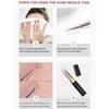 Portable 10Pcs Acne Treatments Kit Including Carbon Steel Needle and Ergonomic Comedone Extractor Tools