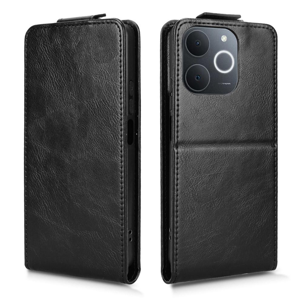 Stojanové pouzdro pro Realme Narzo 80 Lite 4G/C71 4G (Indie)/Poznámka 70T 4G Magnetická spona Vertikální vyklápěcí kožený kryt na telefon s držákem na karty