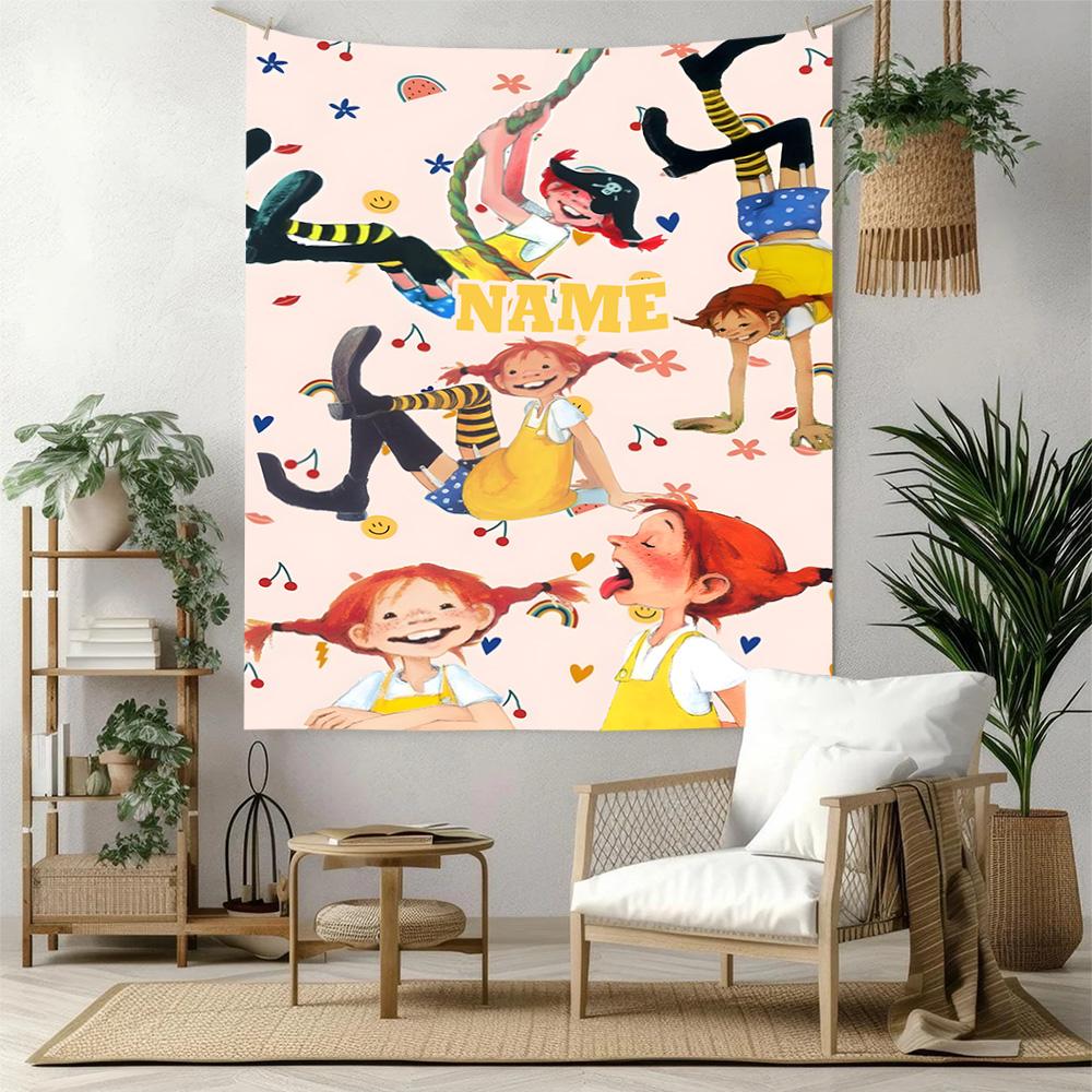 Pipi Custom Your Name Wall Decor Tapestry Art For Pet Memorial Birthdaywedding Party Backdrop Family Gift