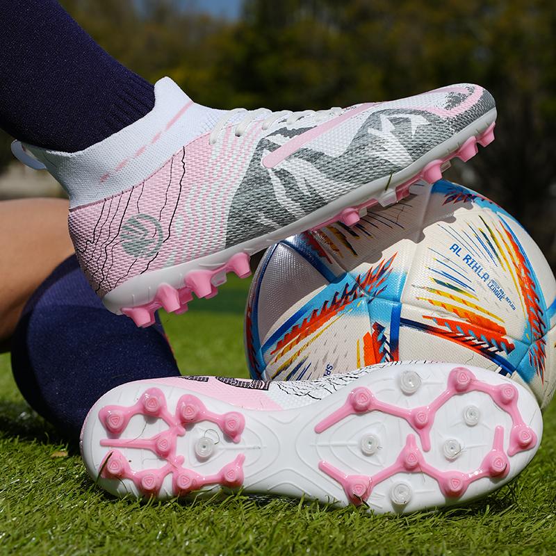 Men Football Shoes Professional TF/FG Sneaker Cleats Society Grass Training Soccer Shoes For Teenagers Non Slip Football Boots