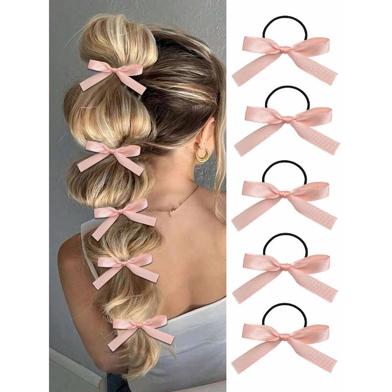 

20pcs Women s Butterfly Knot Hair Ties Age-Defying Versatile Daily Use Suitable Hair Bands Gift Recommendation чёрный