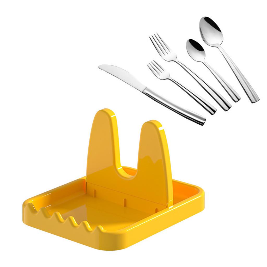 Foldable Pot Lid Rack Plastic Spoon Holder Stand Organizer Kitchen Organizer for Fork Spatula Rack