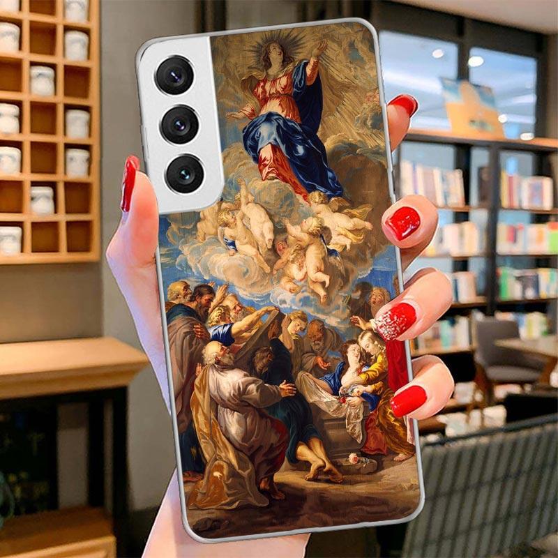 Renaissance Art Painting Cover Phone Case For Samsung Galaxy S26 S25 Edge S24 Ultra S23 S22 Plus S21 S20 FE Soft Fundas Shell Ga