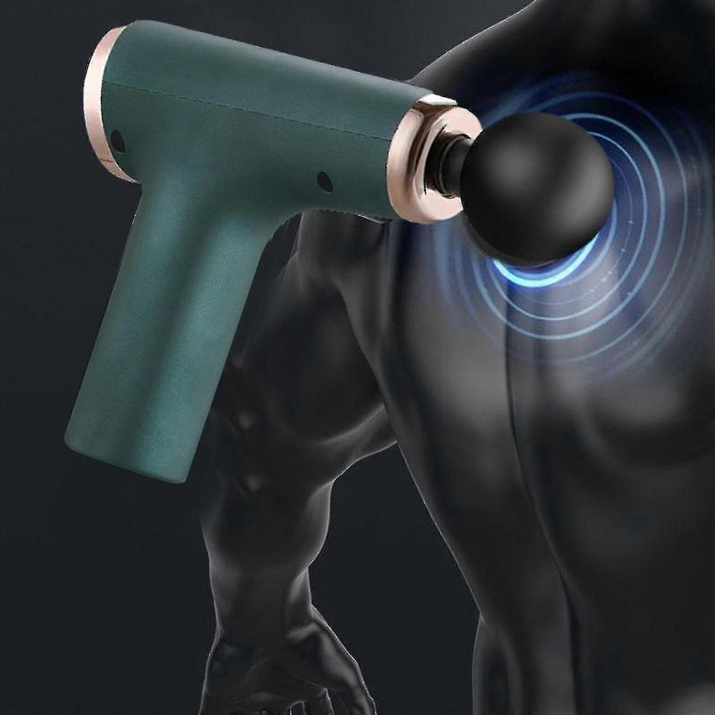 Women Mini Massage Gun Vibrator For Muscles Massag Gun 4 Heads Electric High Frequency Percussion Handheld Massager Fascia R2x4 - Pengj