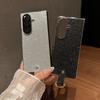 Für Samsung Galaxy Z Fold7 5G Hülle Galvanisiert Glitzer PU Leder+PC Schutzhülle mit Tragbarem Ringband