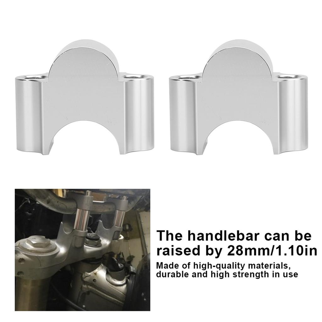 28mm Aluminum Handlebar Riser Mount Clamp 28MM Height Adapter for Motorcycle ATV
