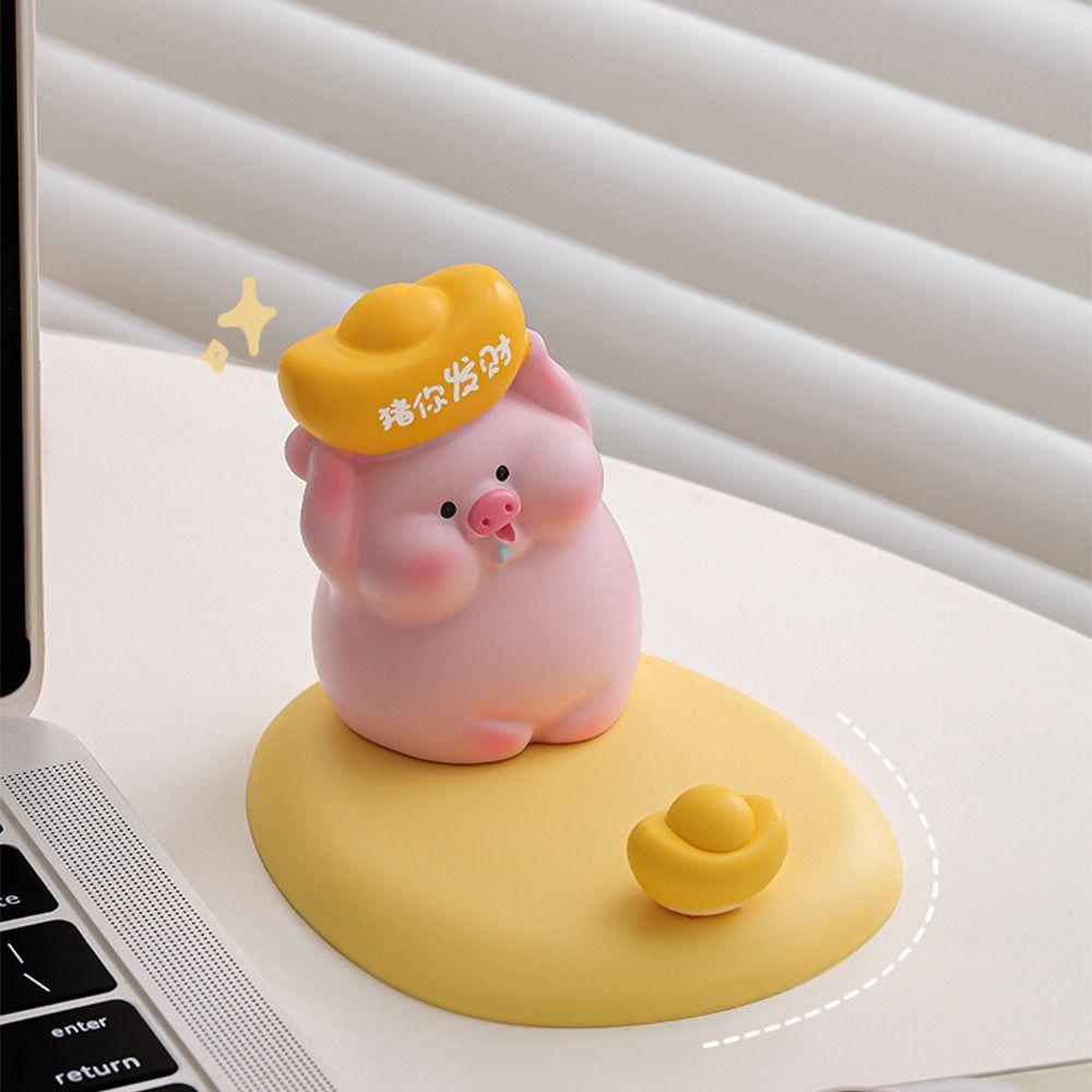 Pig Shaped Cartoon Pig Phone Stand Lovely Cute Pig Phone Rack Desktop Decoration