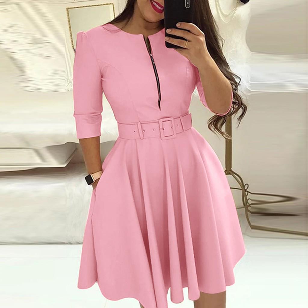 Quarter Sleeve Dress Party Dress 
